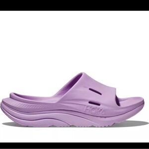 Hoka One One Ora Recovery Slide 3 Slip On Sandals Violet Bloom Sz M 14 W16 Flip